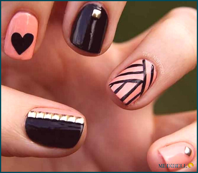 Diseño de uñas cortas Pink Gl'Amore