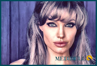 Angelina Jolie maquillaje mejillas