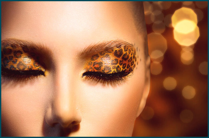 Mirada de ojos de leopardo