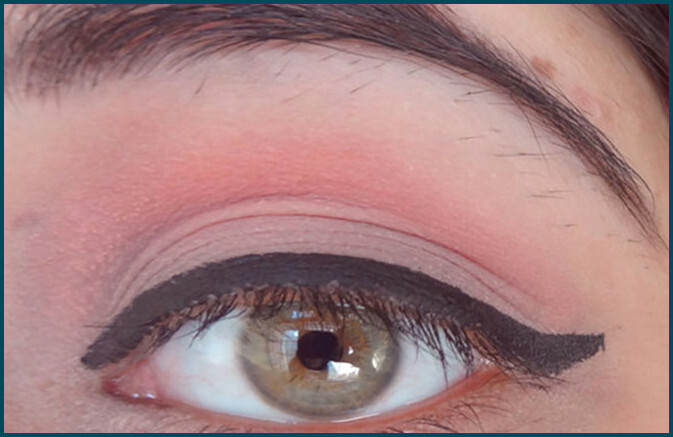 Step 12 of how to use blush as eye shadow