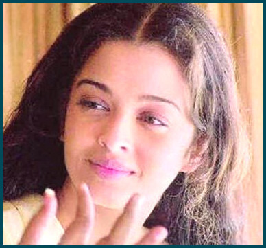 Naturalmente hermosa Aishwarya Rai sin maquillaje
