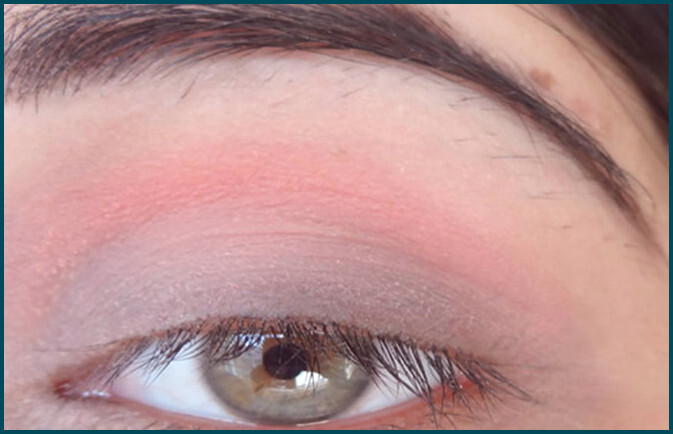 Step 9 of how to use blush as eye shadow