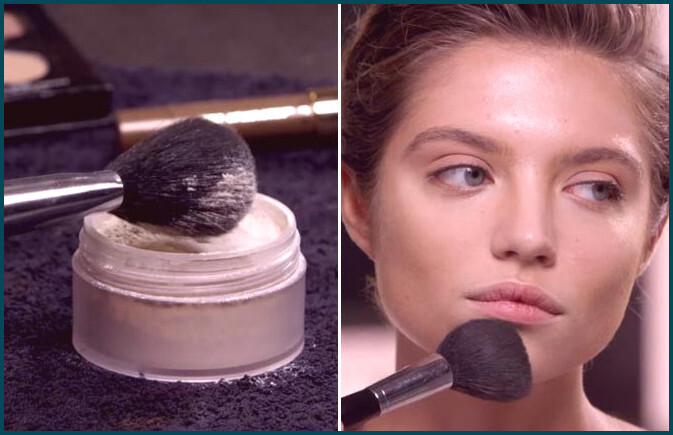 Step 4 of how to contour of a square face
