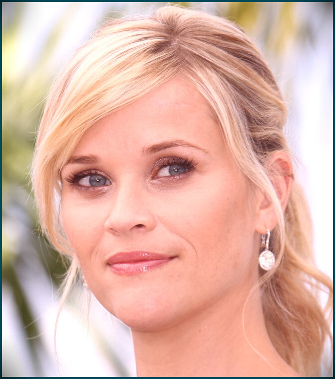 Reese-Witherspoon has a heart face shape