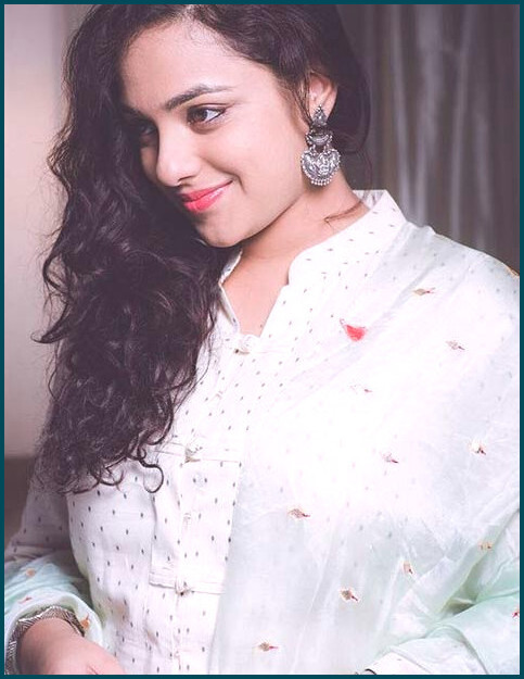 Nithya Menen is a South Indian actress