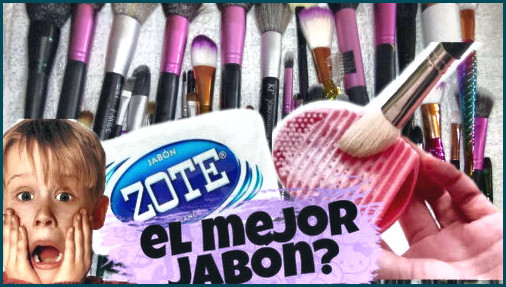 Jabon zote para limpiar brochas de maquillaje