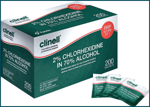 Clinell toallitas clorhexidina