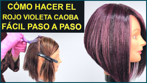 🔥opiniones de tinte rojo con mechas moradas