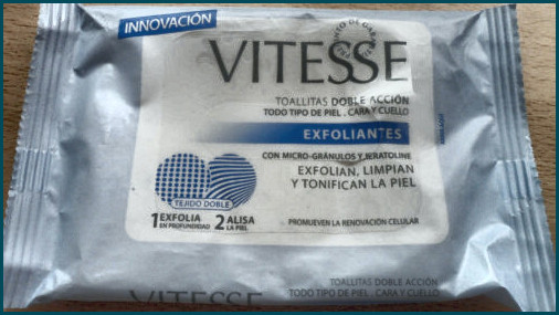 Toallitas exfoliantes vitesse