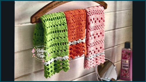 Toallitas tejidas a crochet